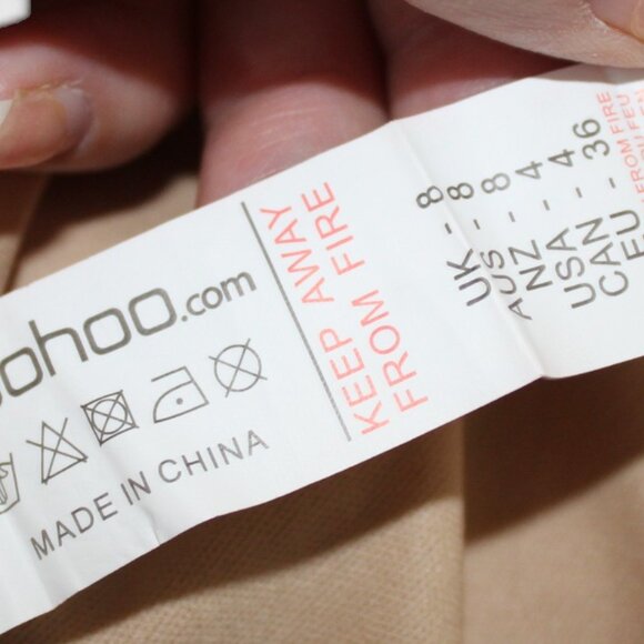 Boohoo Berry Red Corded Lace Midi SKATER Dress Size 8 NWT's HOLIDAY! - Picture 15 of 16